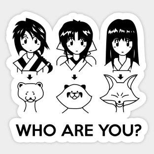 Rurouni Kenshin Ladies, Who are you? Sticker